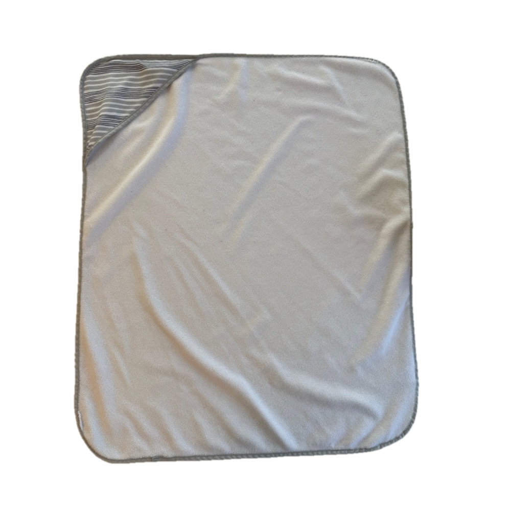 Unisex Baby Lila & Jack Hooded Towel One Size White & Gray set of two